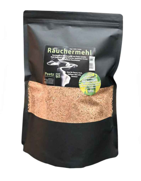 Peetz Räuchermehl 100 Prozent Birke 500 g